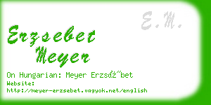 erzsebet meyer business card